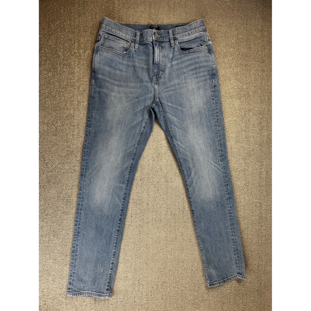 J.Crew Jeans Mens W32 L30 Flex Slim Medium Wash Blue Denim Stretch Pants